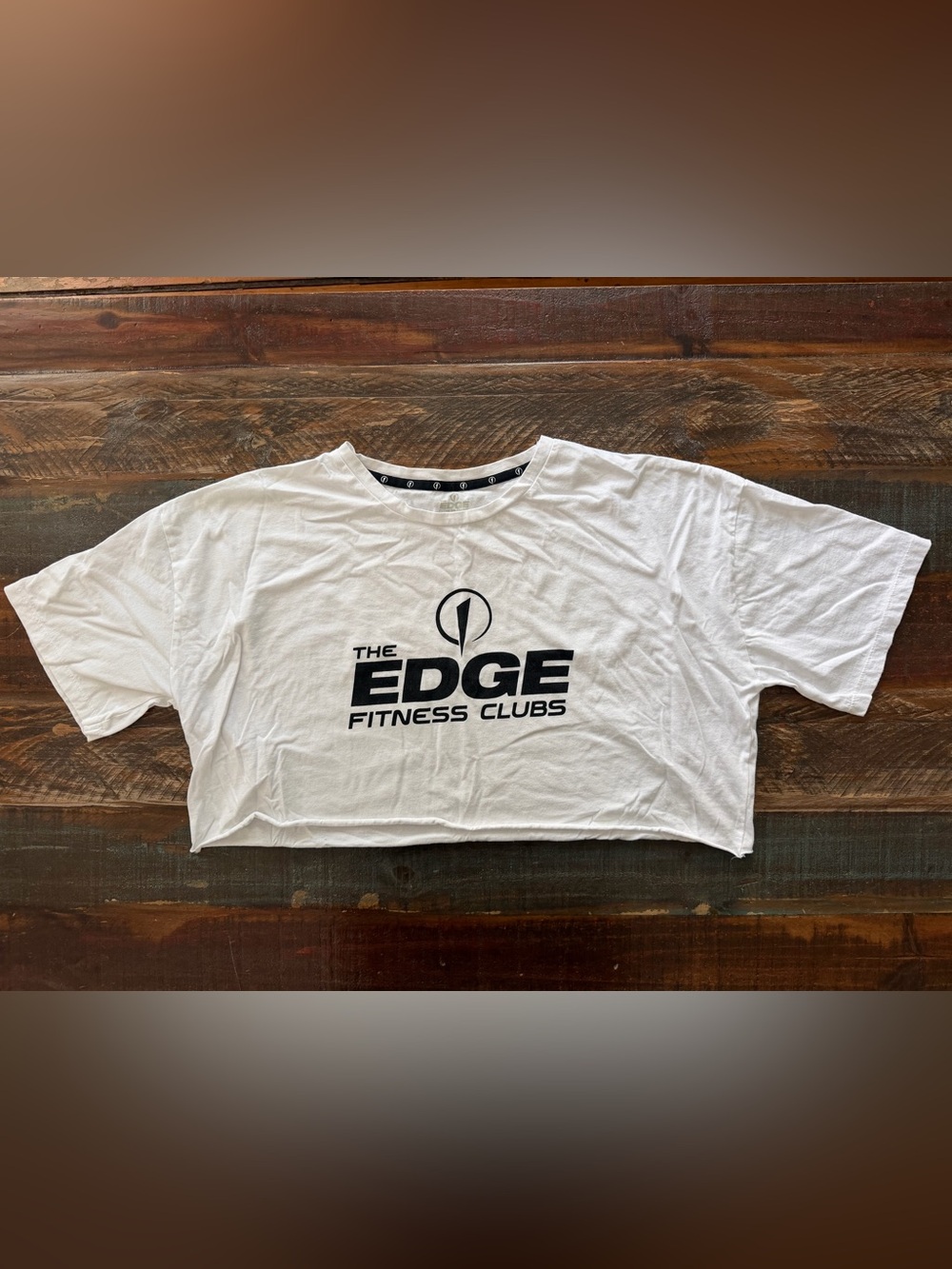 The Edge Fitness Clubs Women’s One Size White Oversized Crop T-Shirt | SKU 0598
